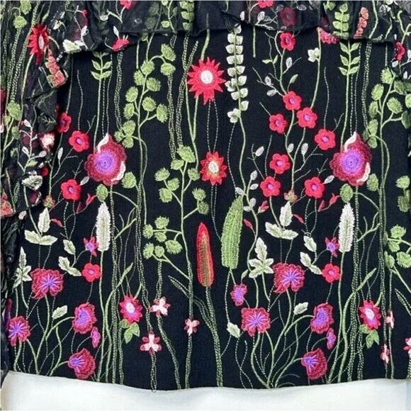 NWT RED CARTER EMBROIDERED FLORAL BLOUSE - Picture 6 of 10